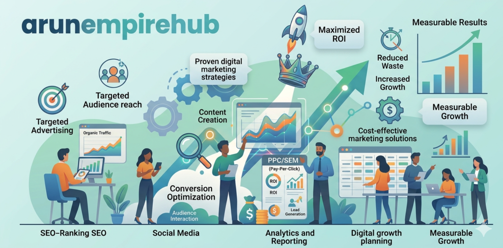 arunempirehub digitalmarketing expertise and experience that can significantly maximize your ROI