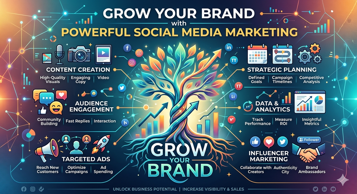 Grow Your Brand with Powerful Social Media Marketing Grow Your Brand with Powerful Social Media Marketing