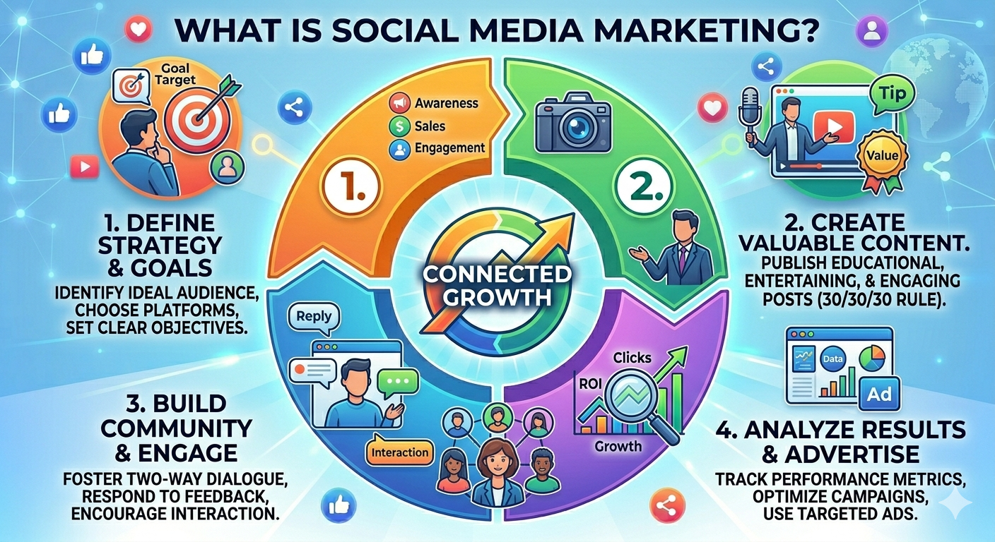 What is social media marketing?arunempirehub