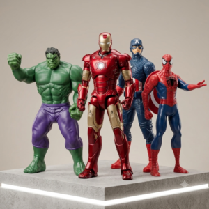 MARVEL HEROS Hulk, Captain America, Iron Man, Spider-Man,